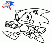 sonic le herisson heros dessin à colorier